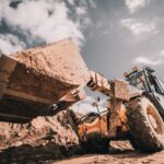 Hjullastare i gruvprojekt