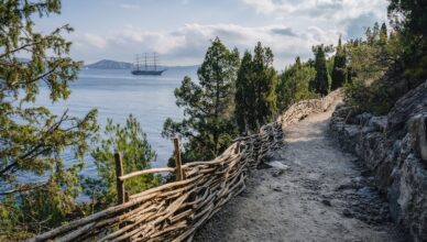Vandringsled vid Höga kusten